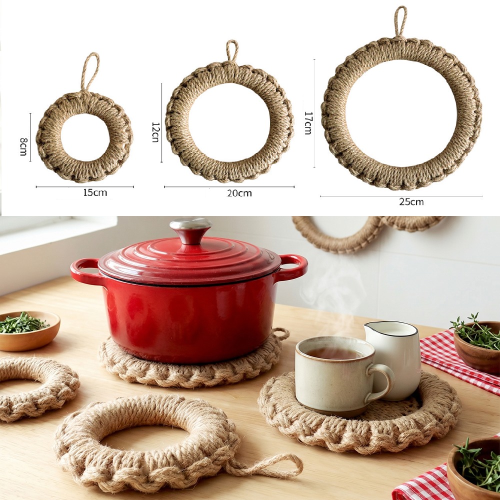 Cast Iron Tetsubin - 2 Piezas de Salvamanteles Rústicos de
