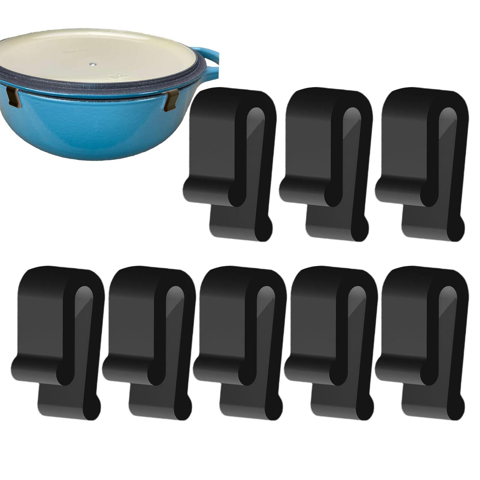 Cast Iron Tetsubin - Clips protectores de silicona para horno