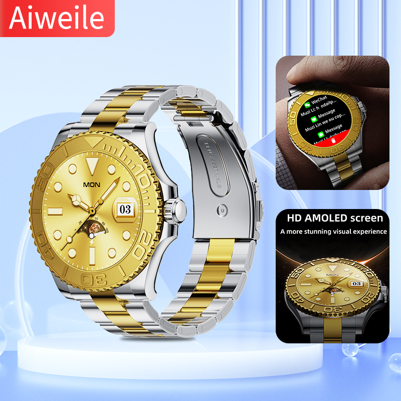 Japanese Active Lifestyle - Aiweile-reloj inteligente AW46 para hombre, nuevo