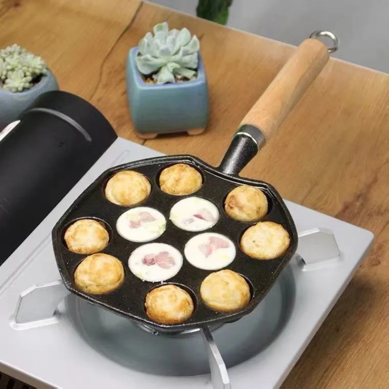 Sartén Takoyaki para hornear,  - Cast Iron Tetsubin reseña y precio