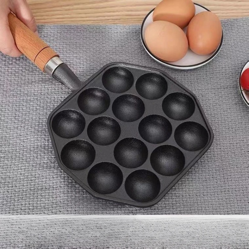 Sartén Takoyaki para hornear,  - Cast Iron Tetsubin reseña y precio