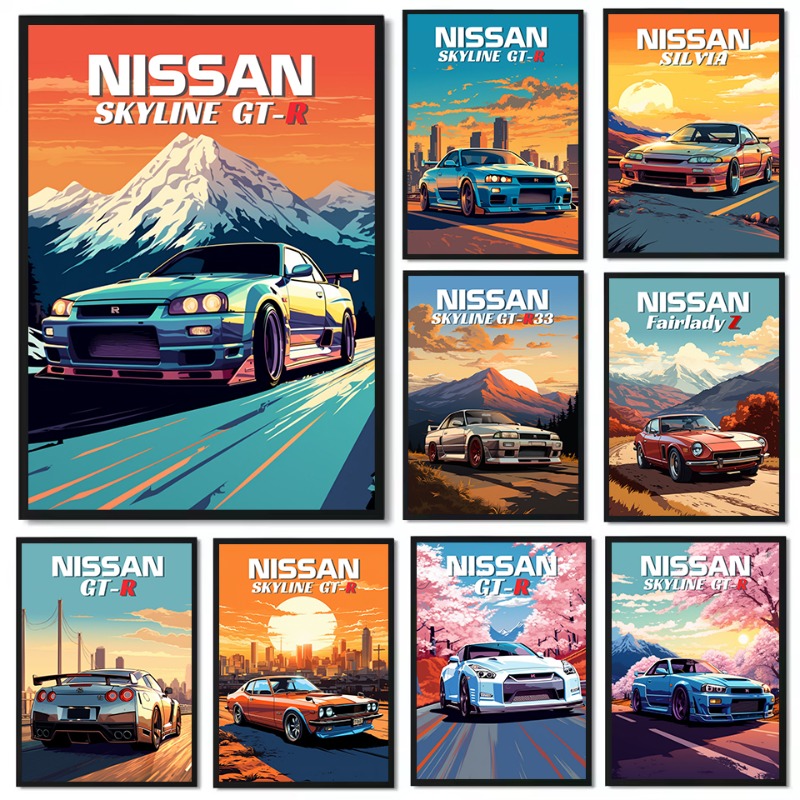 Póster Retro de coche deportiv - Japanese Lifestyle In Japanese reseña y precio