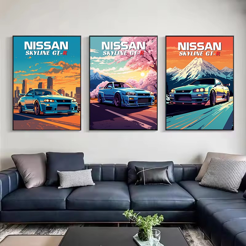 Póster Retro de coche deportiv - Japanese Lifestyle In Japanese reseña y precio