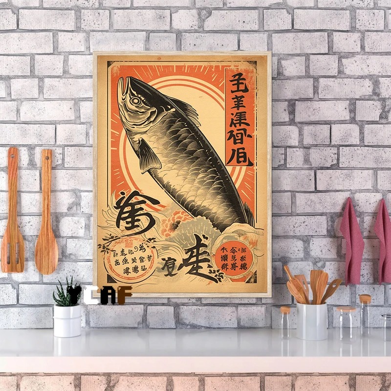 Póster de comida japonesa Vint - Japanese Lifestyle Food reseña y precio