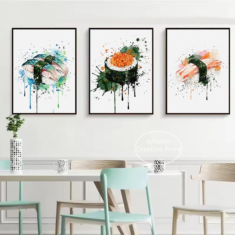 Póster de Acuarela de Comida J - Japanese Lifestyle Food reseña y precio