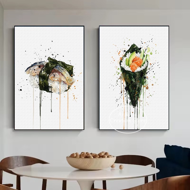 Póster de Acuarela de Comida J - Japanese Lifestyle Food reseña y precio