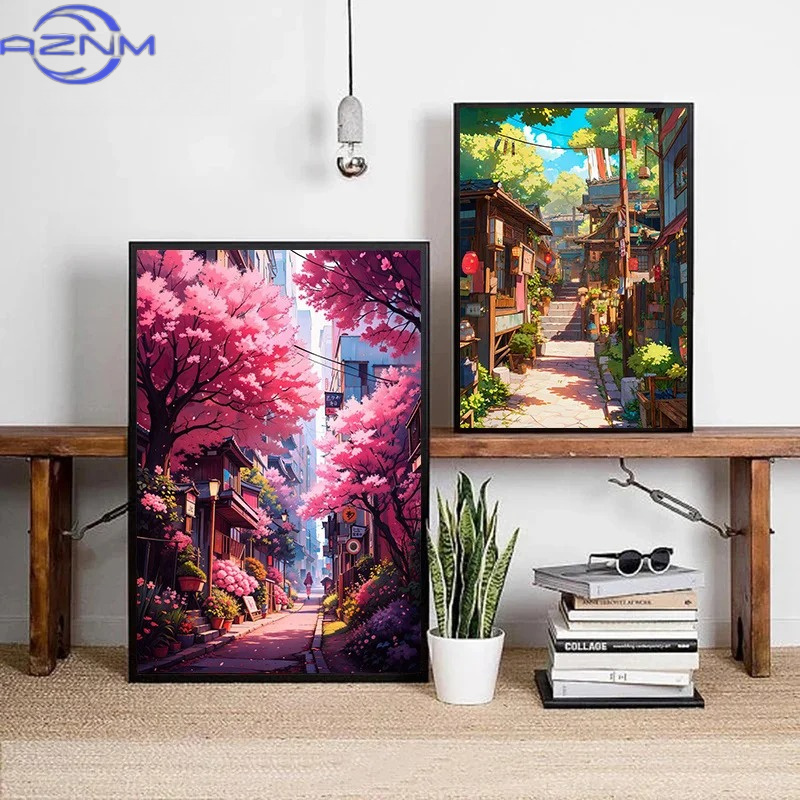 AZNM - Póster de lienzo con pa - Japanese Lifestyle In Japanese reseña y precio
