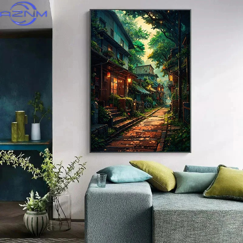 AZNM - Póster de lienzo con pa - Japanese Lifestyle In Japanese reseña y precio